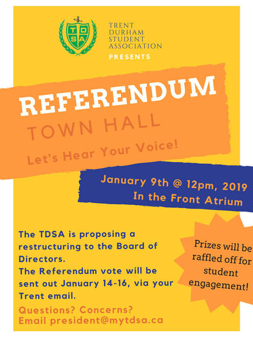 Information concerning when the Referendum Town Hall will be held in January 2019